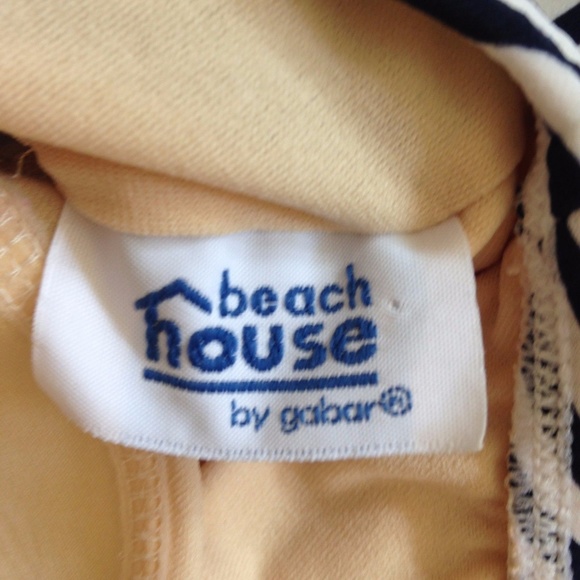 Beach House Tankini Top Stripe Halter Padded 10 - Picture 6 of 6